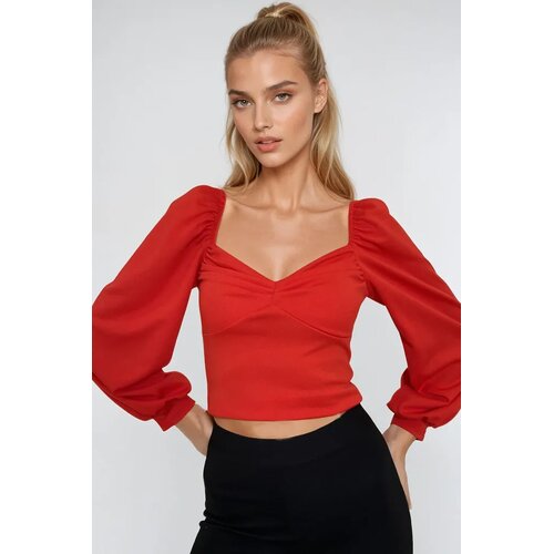Trend Alacati Stili ženska bluza dugih rukava Alc-X12963, crvena Cene