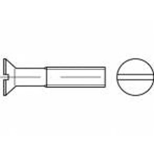 Toolcraft TO-5452347 upušteni vijci M4 5 mm utor mjed 200 St. Cene