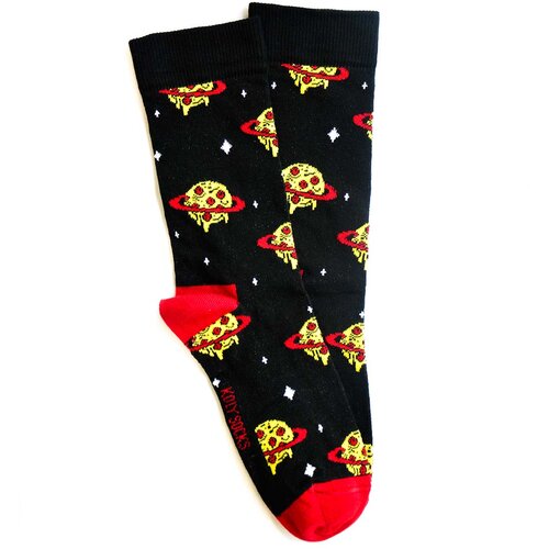 Koly Socks Ženske sokne Pizza planete crne Cene