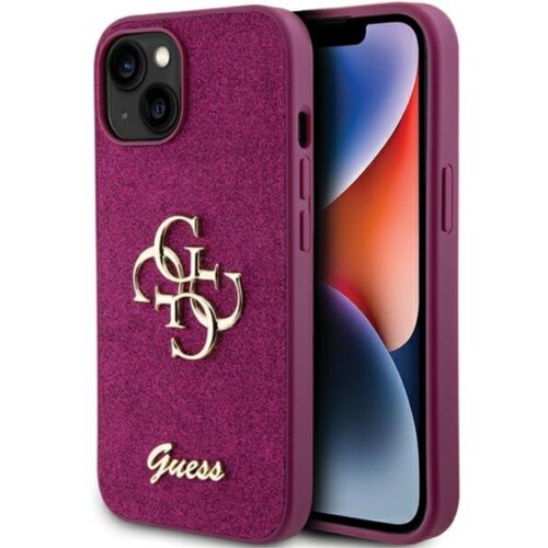  ORIGINALNA TORBICA GUESS HARDCASE GLITTER SCRIPT BIG 4G GUHCP15SHG4SGU ZA IPHONE 15 LJUBIČASTA Cijene