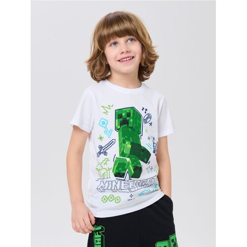 Sinsay Pamučna majica s printom Minecraft Cene