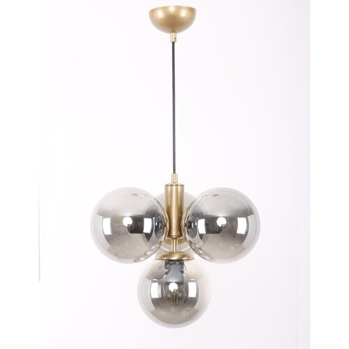 Squid Lighting siva/v zlati barvi viseča svetilka s steklenim senčnikom ø 15 cm hector – Cene