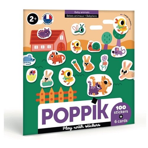 Poppik Moje prve nalepnice Bebe Životinje 2+ Slike