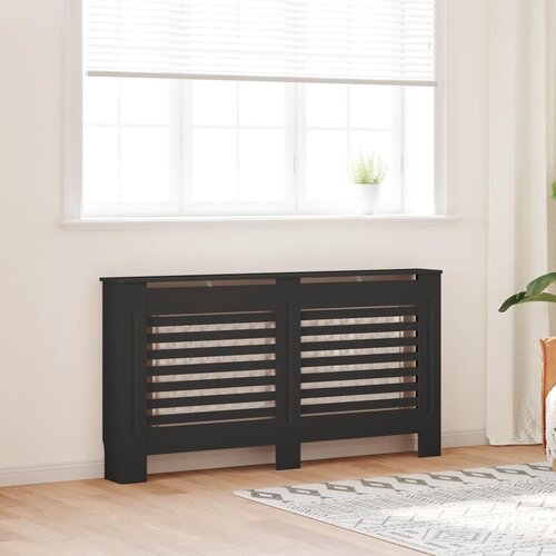  Pokrov za radijator crni 152 x 19 x 81,5 cm MDF Cene