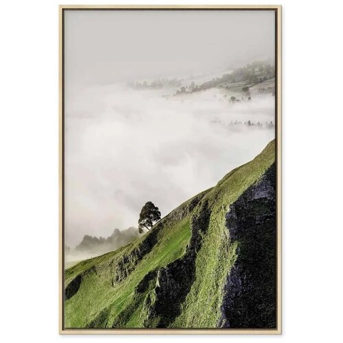  Slika - Tree Above Clouds (1 Part) Vertical 80x120 U prirodnom drvenom okviru Cene