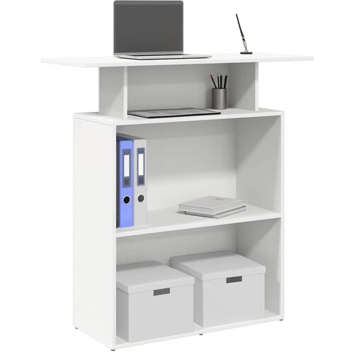 vidaXL Recepcijski stol bijeli 100x40x104 cm izrađeno drvo Cijene