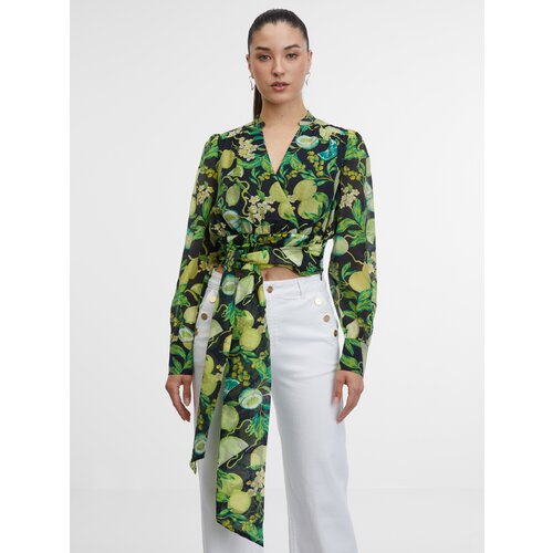 Orsay Black & Yellow Women's Patterned Blouse - Women Cijene