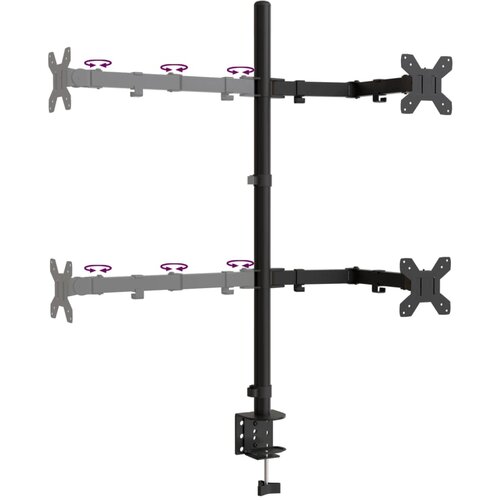  nosač za monitor crni čelični vesa 75/100 mm Slike
