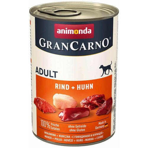 animonda GranCarno Adult govedina i piletina, mokra hrana za odrasle pse 400g Slike