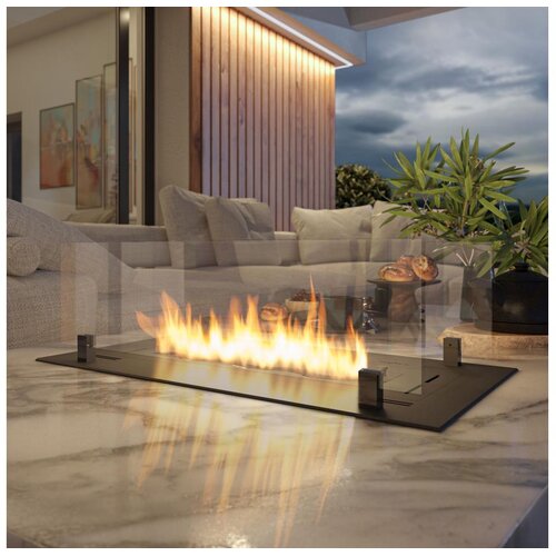  InFire - Ugradni bio kamin 8,5x80 cm 3,5kW crne boje Cene
