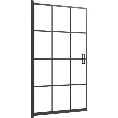 The Living Store Tuš kabina ESG 80x140 cm črna - Pregrada Za Tuš, (21750962) Cene