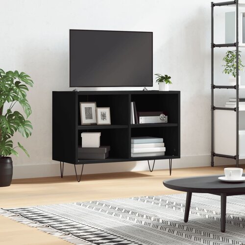 TV ormarić crni 69,5 x 30 x 50 cm od konstruiranog drva Cijene