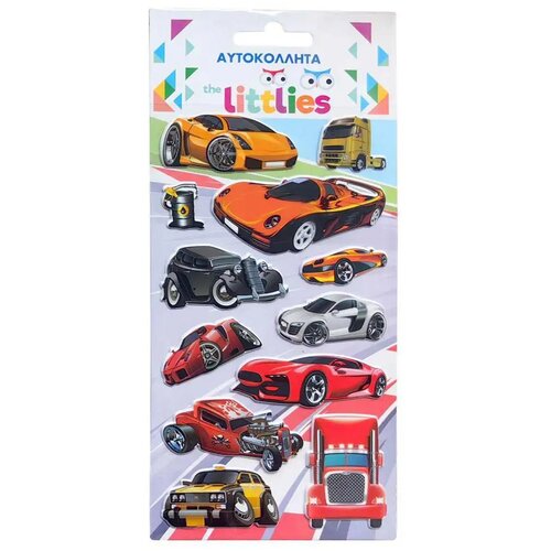 Luna The Littlies: Brzi vozila 3D puffy naljepnice set 10x22cm dimenzije Cijene
