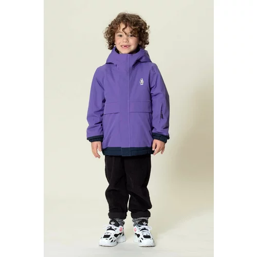 Gosoaky Otroška vodoodporna jakna SMOOTH LION vijolična barva