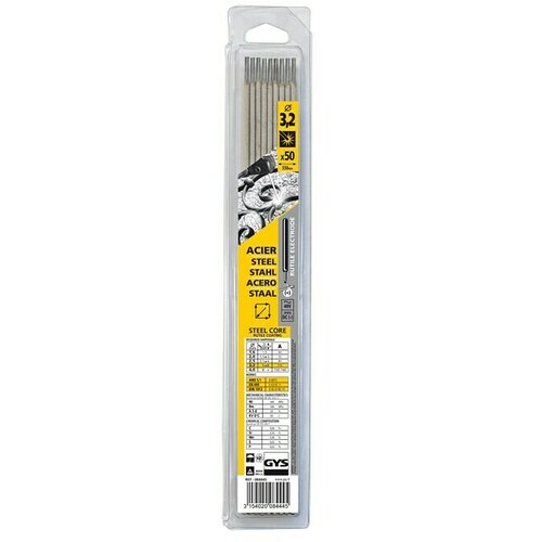 Gys Rutilne elektrode (Prikladno za: Čelik, Promjer: 3,2 mm, 50 Kom.) Slike