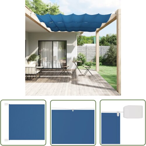  The Living Store Vertikalna markiza modra 140x270 cm tkanina oxford - Vertikalna Markiza, (21743061) Cene