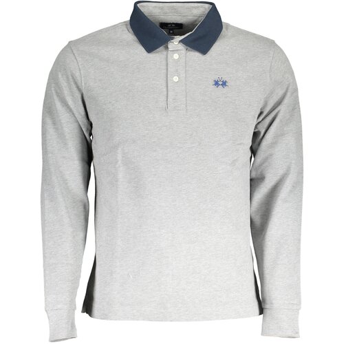 La Martina LONG SLEEVE POLO MEN GREY Slike