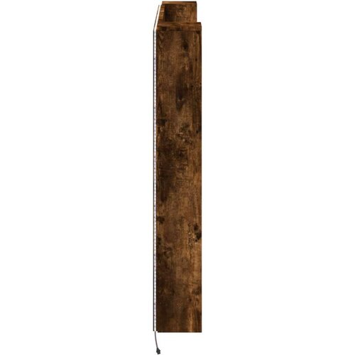  Krevetna ploča s LED-om Dimljeni hrast 140 x 16 5 x 103 5 cm - Dimljeni hrast 140 cm Slike