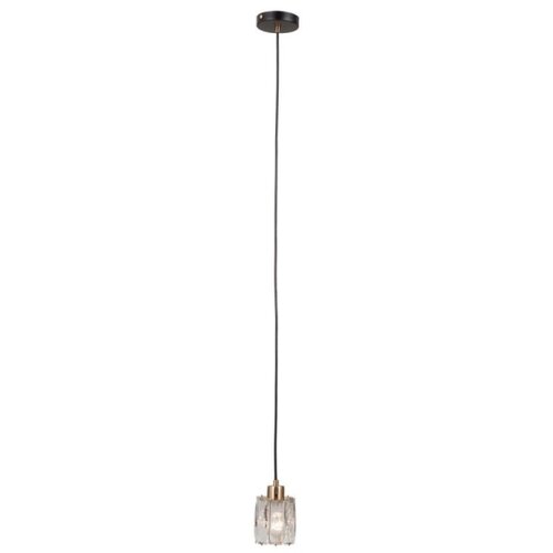  ITALUX PND-40813-1-BK-HBR - Luster na sajli TORNO 1xE14/40W/230V crna/zlatna Slike