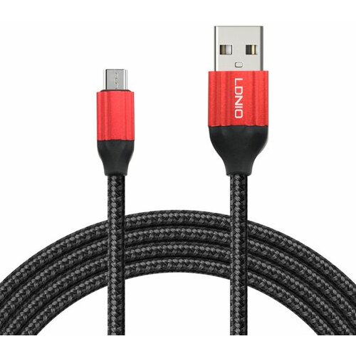 Ldnio USB data kabl LS431 microUSB 1m/ crna/crvena Slike