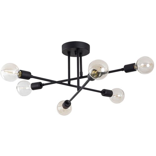Opviq lights Črna stropna svetilka Flower Cene
