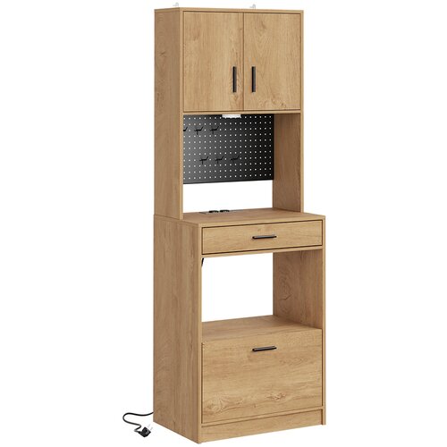 SoBuy Visoka kuhinjska omarica Svetli Hrast 60x40x170cm FSB98-E-N, (5000243430) Cene