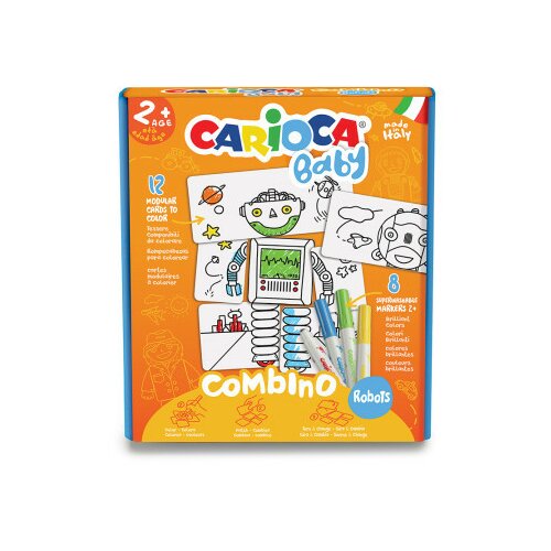 Carioca flomaster set combino robots baby 1/8 42896 ( 9932 ) Slike