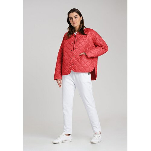 Look Made With Love Woman's Jacket Boxy 920 Coral Slike