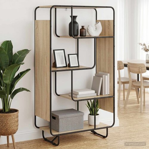  Visoka komoda Hrast sonoma 80 x 37.5 x 144 cm Prerađeno drvo Cene
