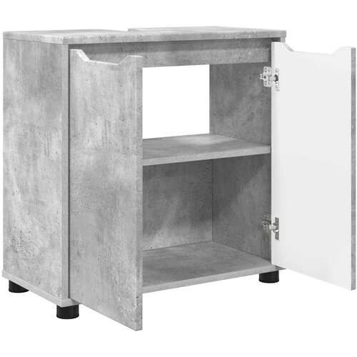  za umivaonik s policom Betonski sivi 60 x 30 x 60 cm Slike