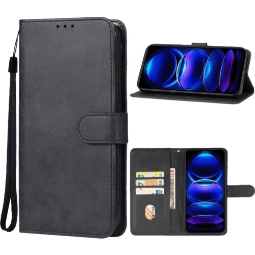  Preklopna futrola za Redmi Note 13 Pro, Koža, Crna Redmi Note 13 Pro 5G Phone Case(Bl) Slike