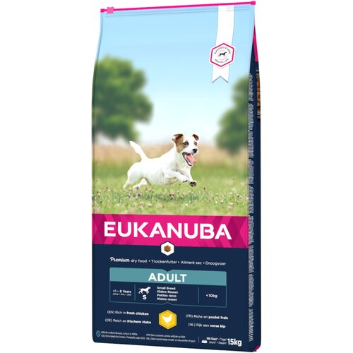 Eukanuba Premium Nutrition Adult Small Breed piletina - 15 kg Slike
