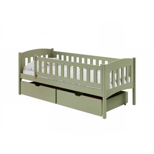  Drveni dječji krevet Gucio s ladicom - olive - 180x80 - Bez madraca Slike