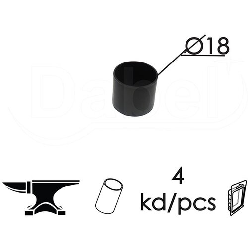 Dabel navlaka za nogare stolica sn5 crna fi18 mm (4kom) Cene