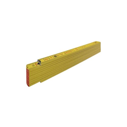 STABILA sklopivi metar Tip 707, 2 m, žuta, metričko mjerilo, kutna funkcija, sklopivi metar od PEFC certificiranog drva, spojevi od poliamida Holz-Gliedermaßstab Type 700 1304 mjerna skala ... Cijene
