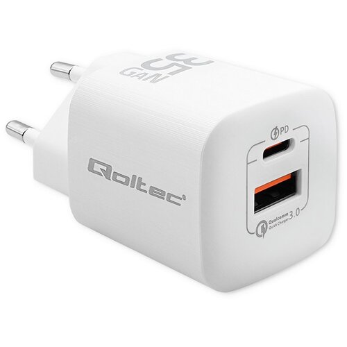 Qoltec 50763 mobile device charger Laptop, Portable gaming console, Power bank, Smartphone, Smartwatch, Tablet White AC Fast charging Indoor Cijene