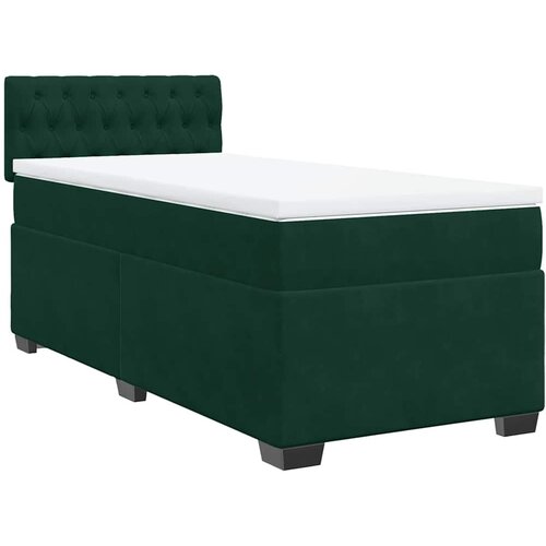 Box spring krevet s madracem tamnozeleni 100x200 cm bar&amp;scaron;unasti Slike