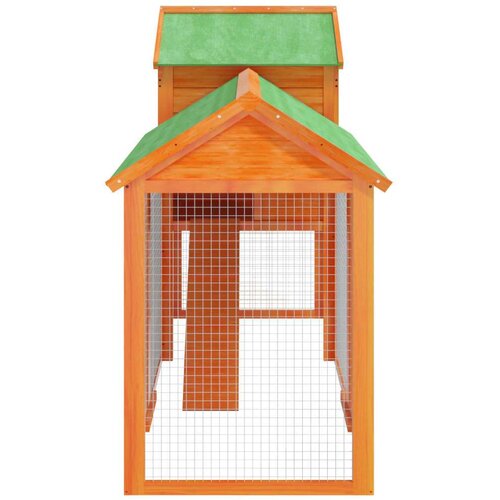 VidaXL Koko&amp;scaron;njak rjav 193x65x117 cm trdna borovina Slike