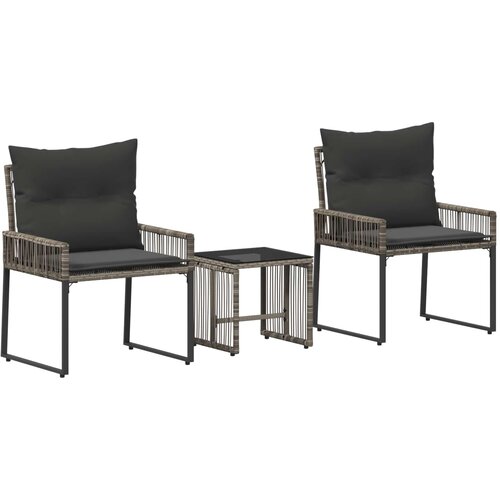  Set vanjskog namje&amp;scaron;taja 7 pcs Siva i tamno siva poliratan Slike