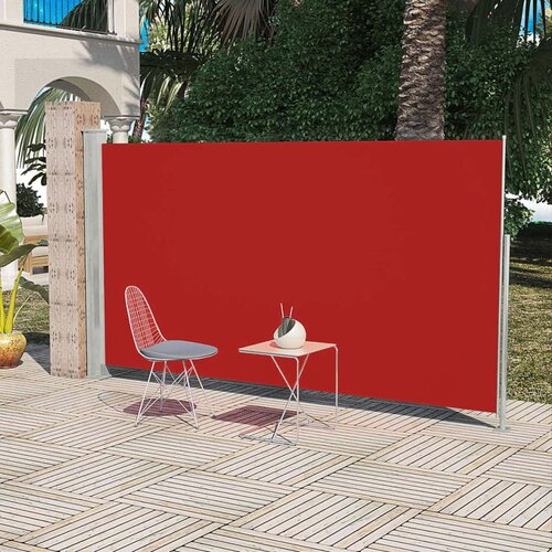 VidaXL Stranska tenda za teraso 160x300 cm rdeča, (20609563) Slike