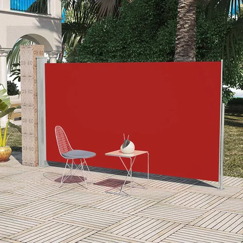 vidaXL Stranska tenda za teraso 160x300 cm rdeča, (20609563)