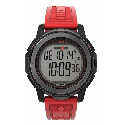 Timex Ročna ura Ironman Digital Adrenaline TW5M57900 Rdeča