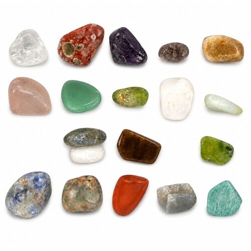  Set poludragih minerala, kolekcionarsko kamenje, edukativni, 20 komada. Slike
