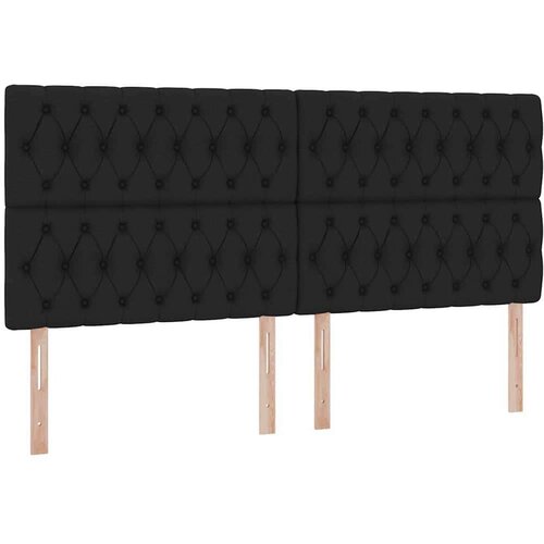  Krevet s od storage s madracem Crna 200 x 200 cm Lažna koža Slike