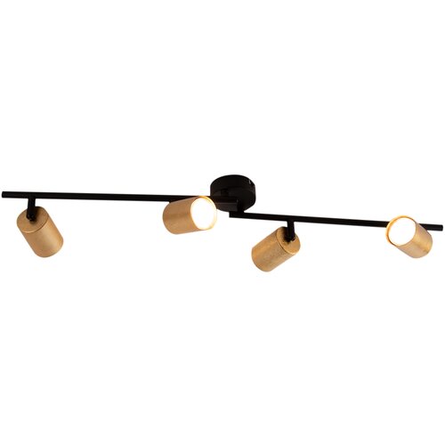Honsel Moderne plafondlamp goud incl. LED 4-lichts - Mark Slike