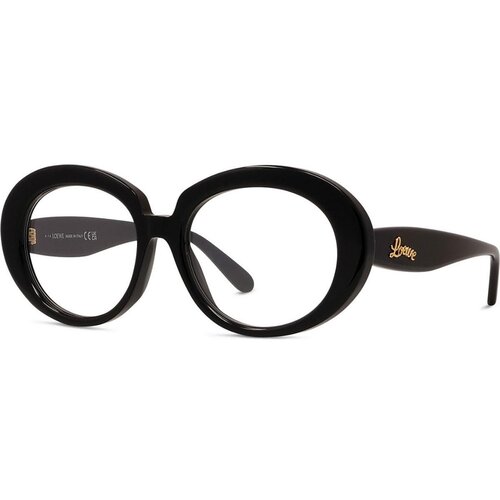 Loewe Curvy Black Oval Eyeglasses - ONE SIZE (53) Slike
