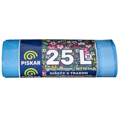 PISKAR di&scaron;eče vrečke za smeti s trakom 25 l Cene