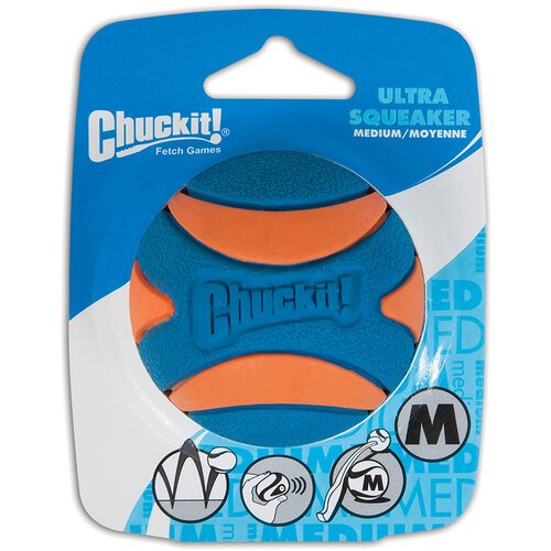 Chuckit! Ultra Squeaker Ball - M: &amp;Oslash; 6,4 cm Slike