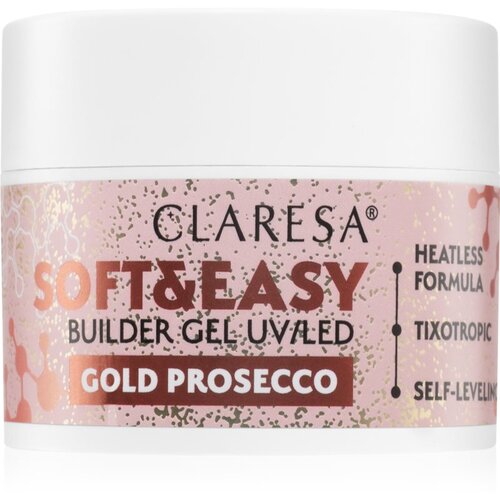 Claresa Soft&Easy Builder Gel osnovni gel za nohte odtenek Gold Prosecco 45 g Cene
