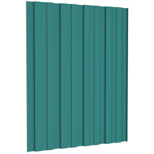  panel 12 pcs Zelena 60 x 45 cm Pocinčani čelik - Zelena 60 x 45 cm 12 Slike